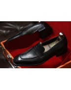 Men's  Black Leather Dress Shoes