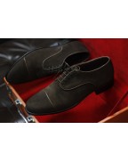 Men's Shoes Brown Suede Leather Lace Up