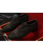 Men's Shoes Brown Suede Leather Lace Up