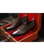 Men's Brown Lace Up Leather Shoes