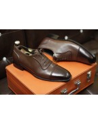 Men's Brown Lace Up Leather Shoes