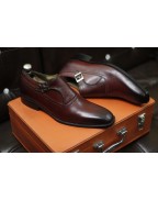 Burgundy Leather Men's Shoes