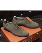 Men's Shoes Beige Brown Leather Lace Up