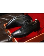 Men's Black Leather Lace Up Shoes