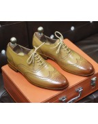 Men's Brown Leather Lace Up Shoes