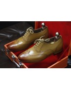 Men's Brown Leather Lace Up Shoes