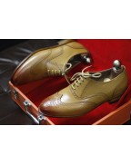 Men's Brown Leather Lace Up Shoes